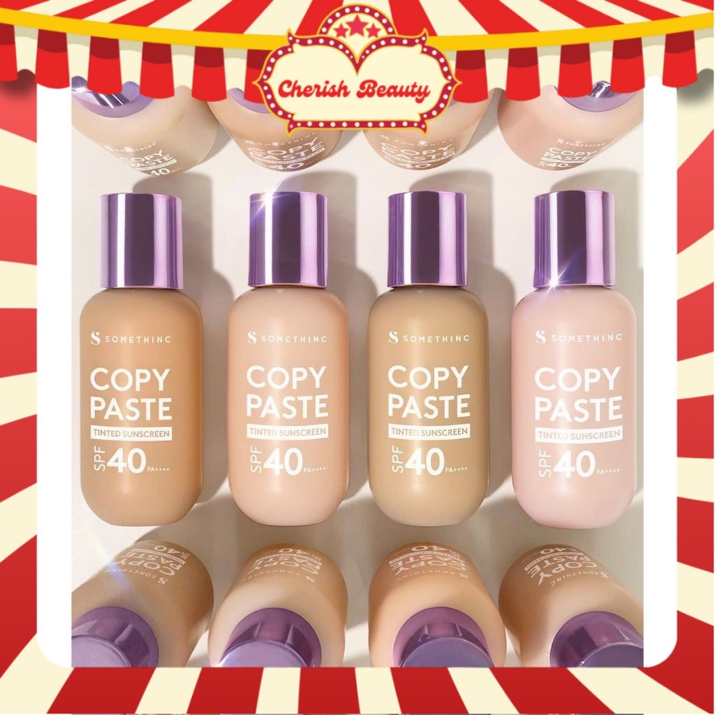 CHERISH BEAUTY SOMETHINC Copy Paste Tinted Sunscreen SPF 40 PA++++ Alas Bedak Suncreen CopyPaste