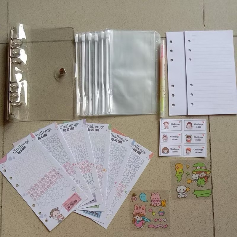 

(Toserba 777) binder keuangan pouch ziplock set