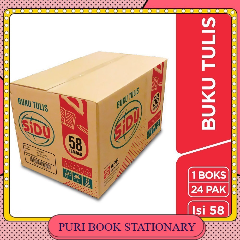 

Buku Tulis SIDU 58 lembar/Buku Tulis Sinar Dunia