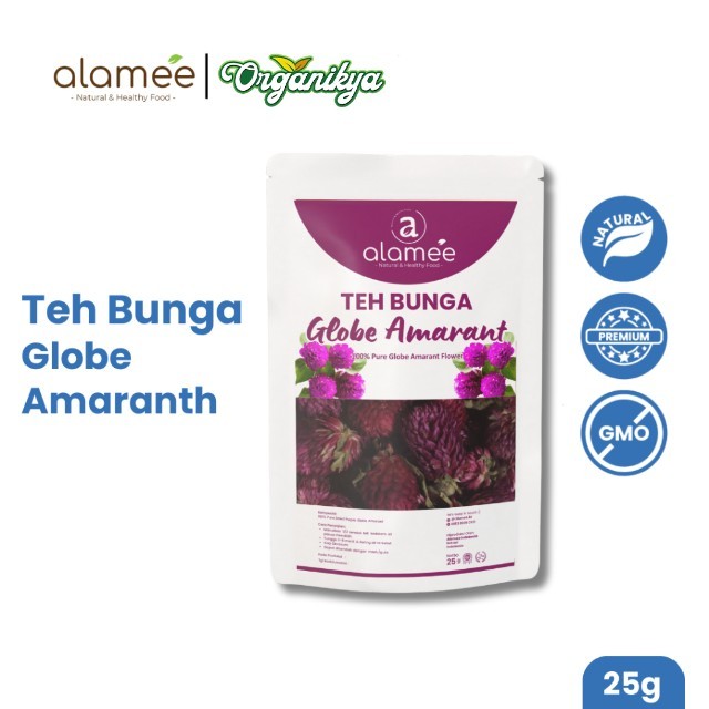 

Teh Bunga Globe Amaranth Tea Herbal Kering Organik Herbal Organic Asli Dried Flower Alami 25 Gr organikya