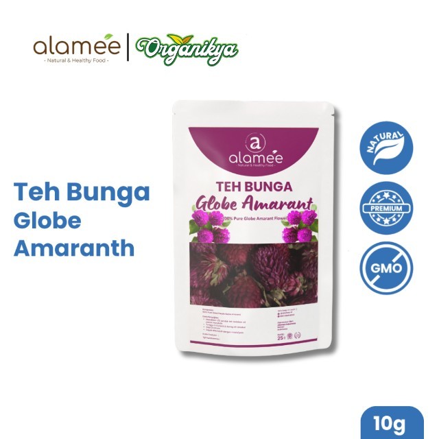 

Teh Bunga Globe Amaranth Tea Herbal Kering Organik Herbal Organic Asli Dried Flower Alami 10 Gr organikya