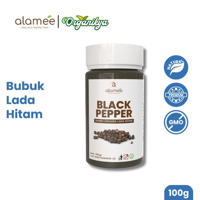 

ALAMEE Blackpepper Powder Lada Hitam Bubuk Black Pepper Bumbu Dapur Instan organikya