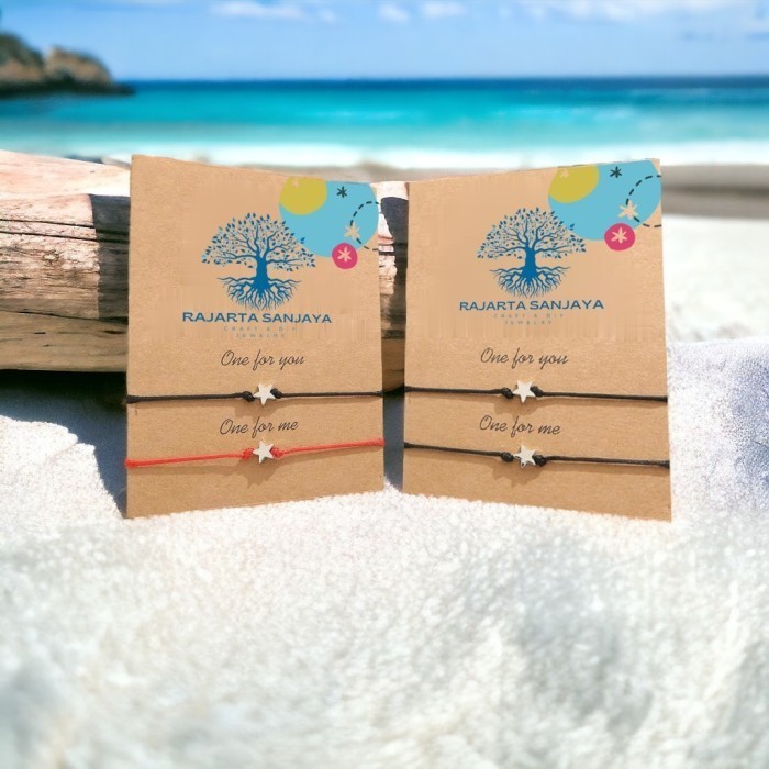 Gelang Tali Handmade Rajarta | Couple | Manik Besi Bintang Kejora GL-119