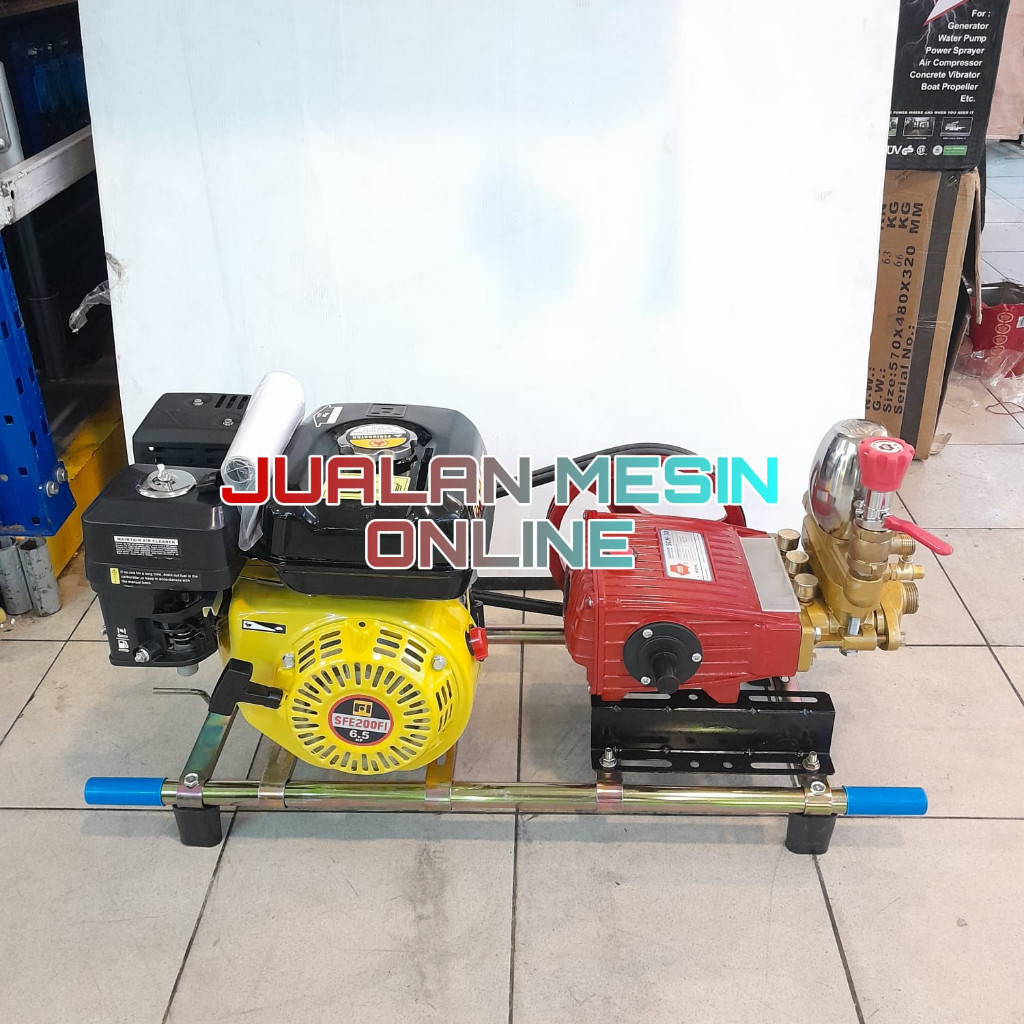 Steam Sanchin 30 + Engine Firman Mesin Cuci Motor Mobil