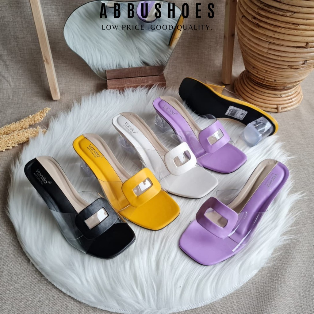 High Heels BVPORSCHEE US 89 hak kaca wanita 5cm Sepatu Jinjit