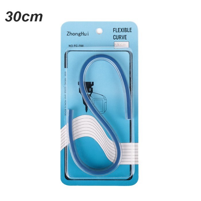 

50cm Penggaris Jahit Lentur Pola Lengkung Flexible Curve Ruler CT-50 - 30cm