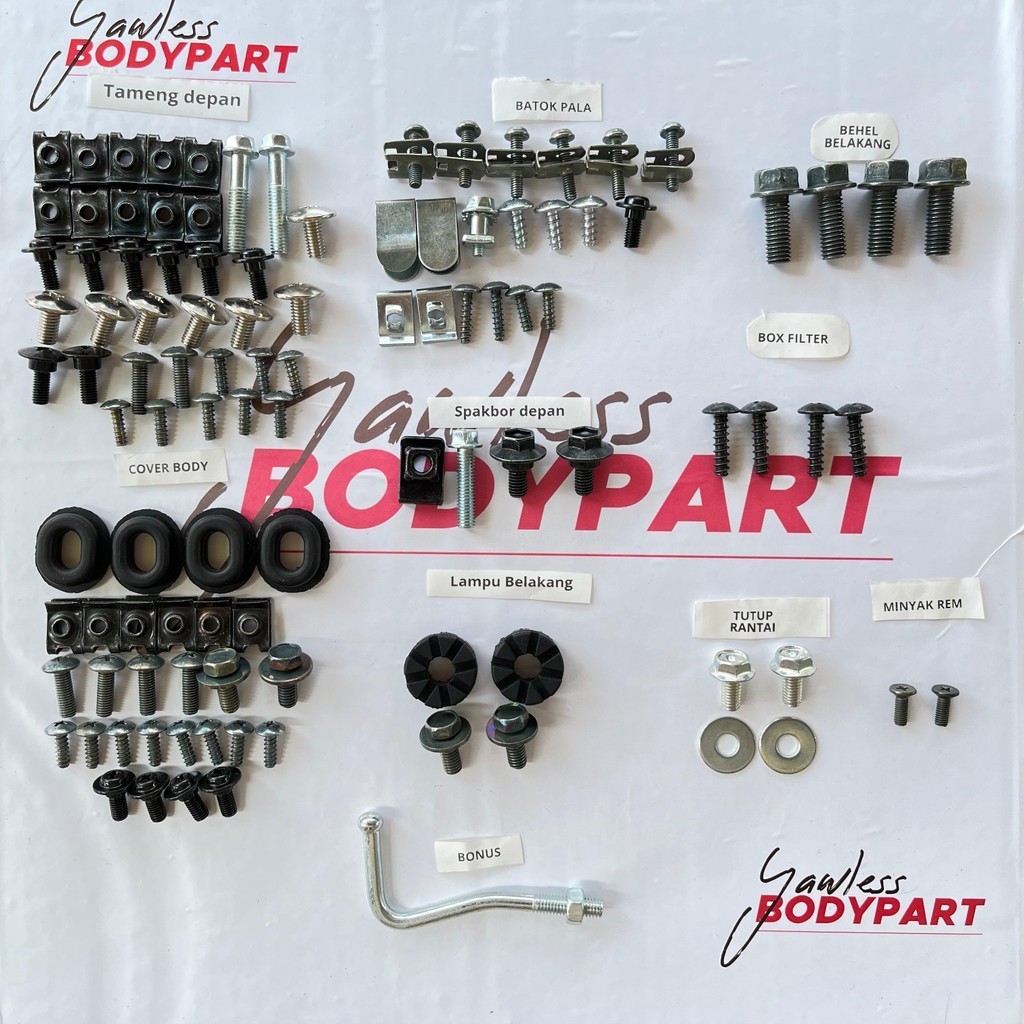 Baut Full body Motor Revo Absolute 110 Revo fit / Baut fullset Revo Absolute Revo fit