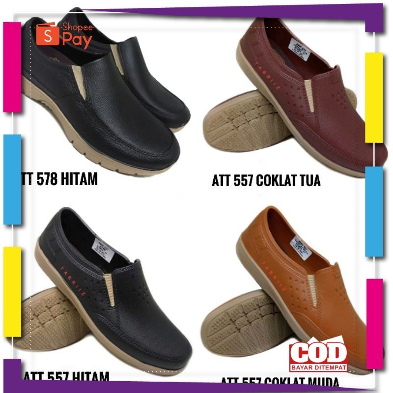 UKURAN SIZE 37 38 39 40 41 42 43 44 45 / Sepatu Pantofel karet pria ATT Sepatu Karet ATT 557 578 HIT