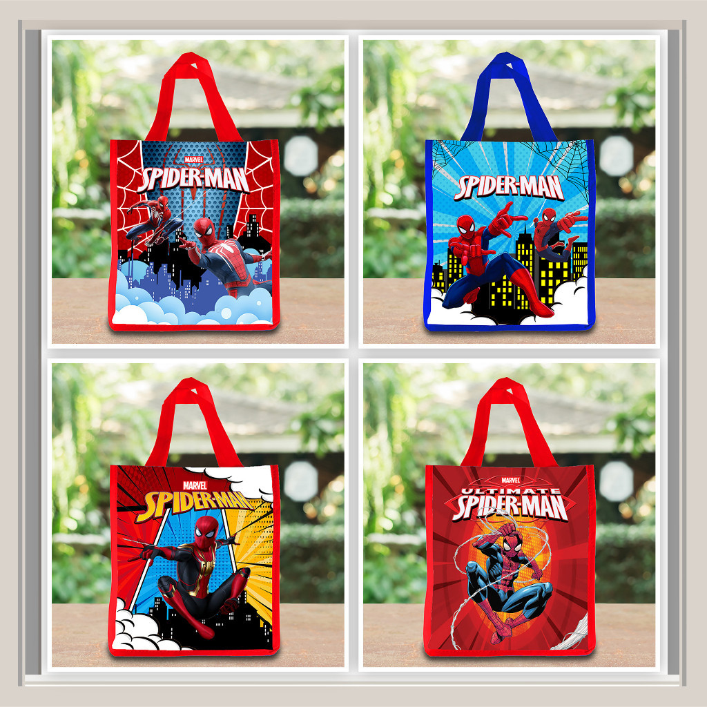 

GOODIE BAG POTRAIT SPIDERMAN / TAS ULTAH READY STOK MURAH / TAS ULANG TAHUN