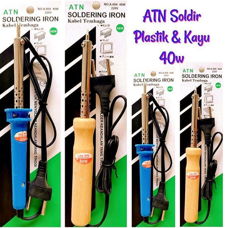 Alat Solder Tembak  / Gagang kayu / Gagang plastik ATN Murah Berkualitas