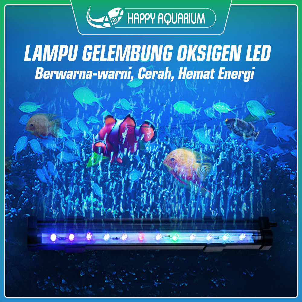 Lampu Celup Aquarium lampu gelembung batu aerator lampu akuarium