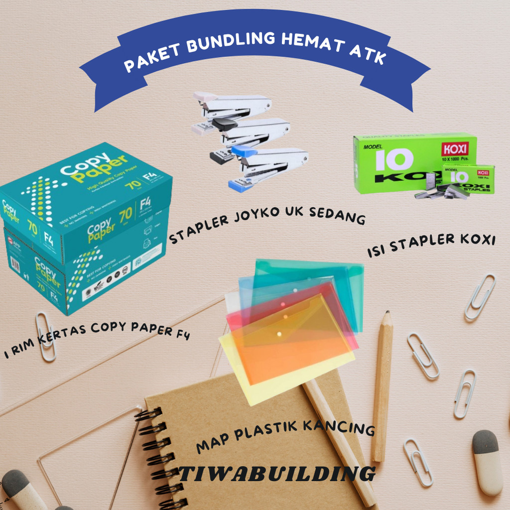 

PAKET BUNDLE HEMAT ALAT PERLENGKAPAN KANTOR