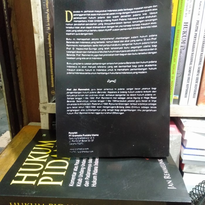 Terlaris ✨ -BUKU HUKUM PIDANA JAN REMMELINK