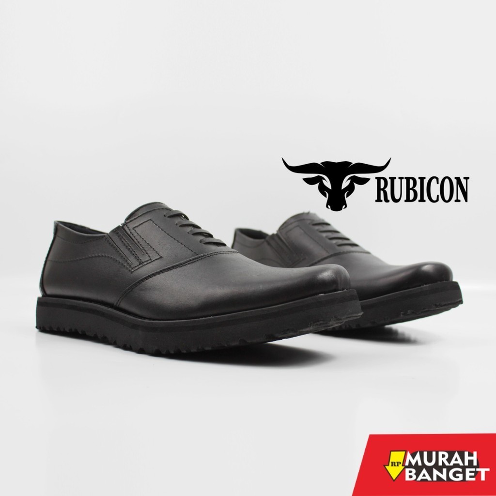 Sepatu pdh- SEPATU RUBICON PDH PDL POLISI POLRI TNI SECURITY RESMI JATAH FORMAL DIJAMIN KULIT ASLI O