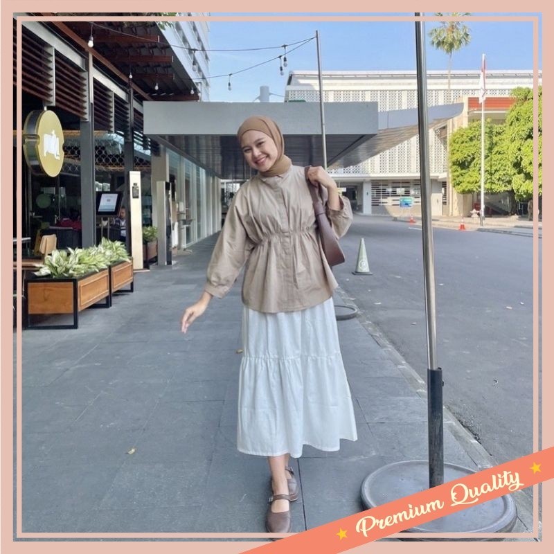 Baju Atasan Wanita Kekinian Termurah best seller / ALYA SHIRT - Atasan Wanita - Kemeja Wanita - Paka