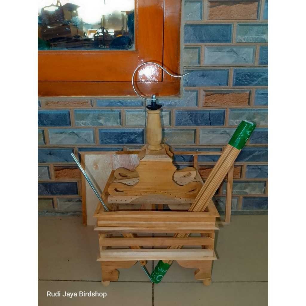 JUAL SANGKAR PCMI PLECI AMBRUKAN LENGKAP 1 SET MODEL REPLIKA BNR DIRAKIT SENDIRI BURUNG SOGON