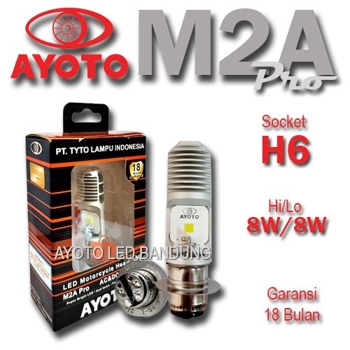 LAMPU Motor AYOTO LED M2A PRO H6 PNP DEPAN MOTOR MATIC