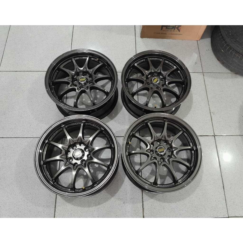 Velg Mobil Bekas Racing Volk Rays Ring 16 Lebar 7 Et 38 Pcd 8x100/114,3