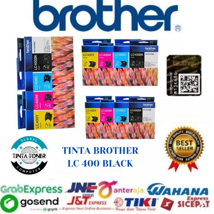 

TINTA BROTHER LC400 ORIGINAL ( B C Y M )