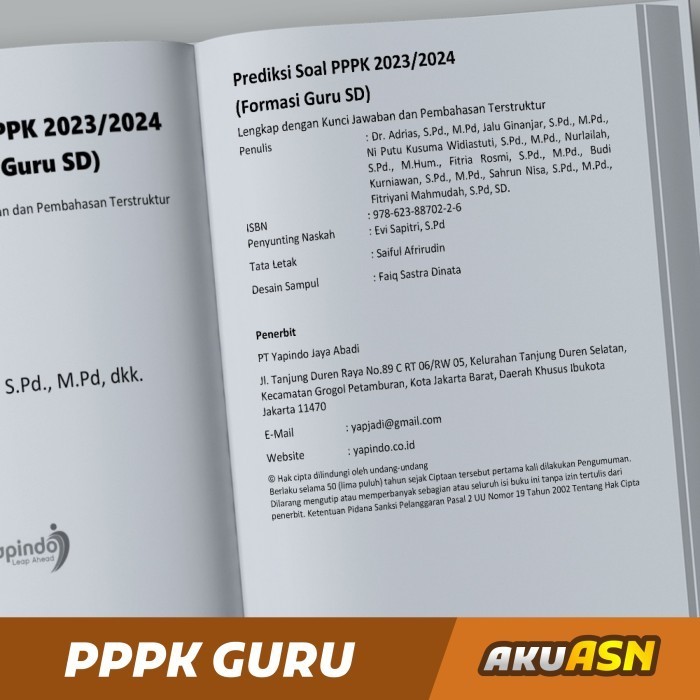 ✨BISA COD✨ - Buku Prediksi Soal PPPK 2023/2024  Tenaga Pendidik Guru SD
