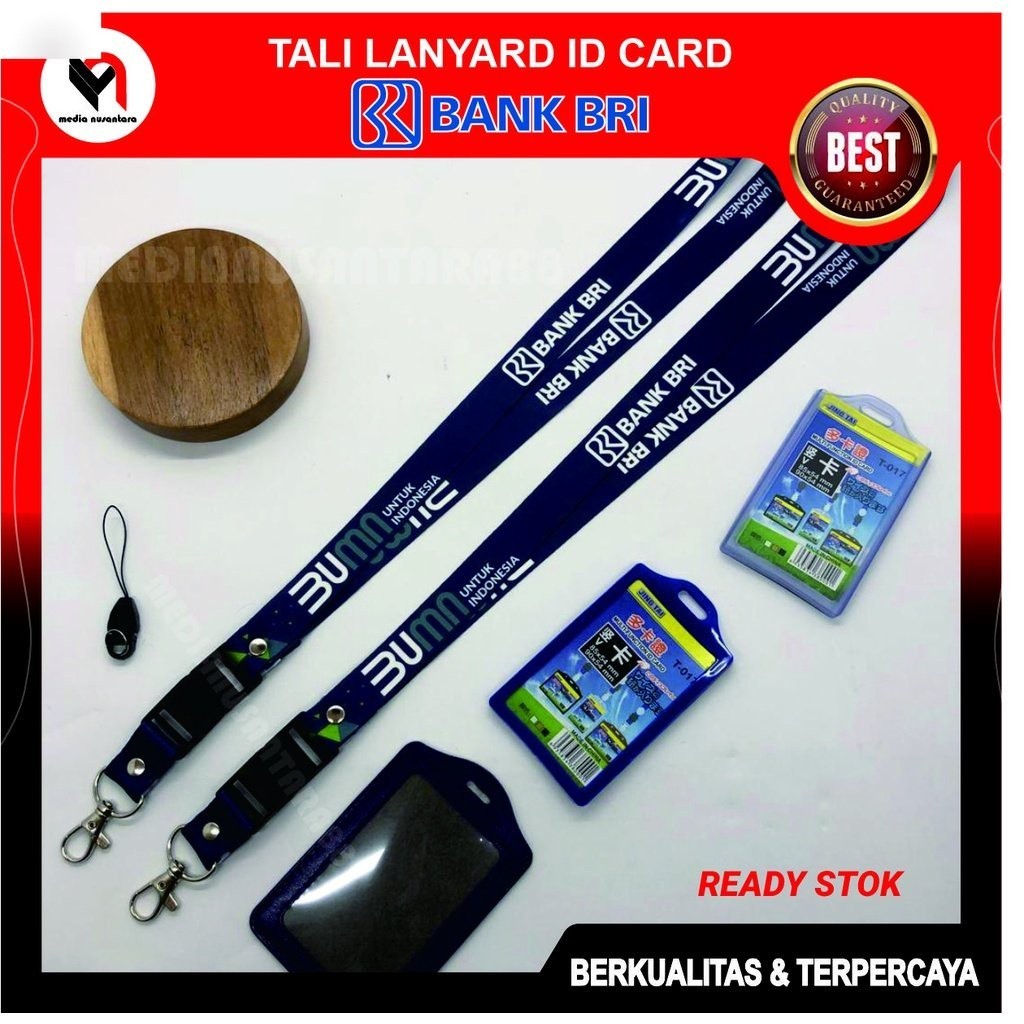 

Tali ID Card BRI BUMN Lanyard BRI BUMN Printing Full Colour 2 Sisi HANDPHONE