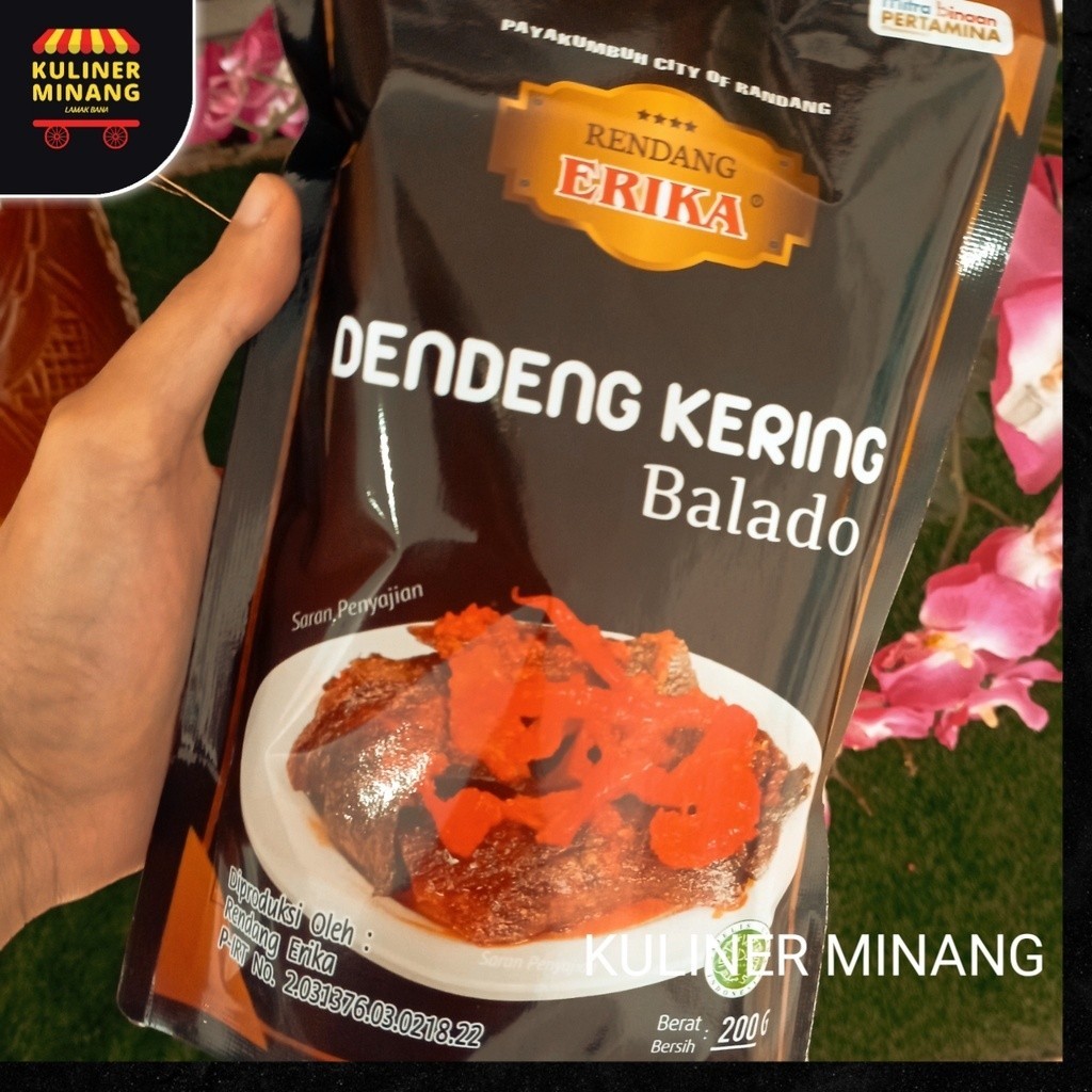 

Dendeng Balado Kering Erika Cemilan Khas Kuliner Minang