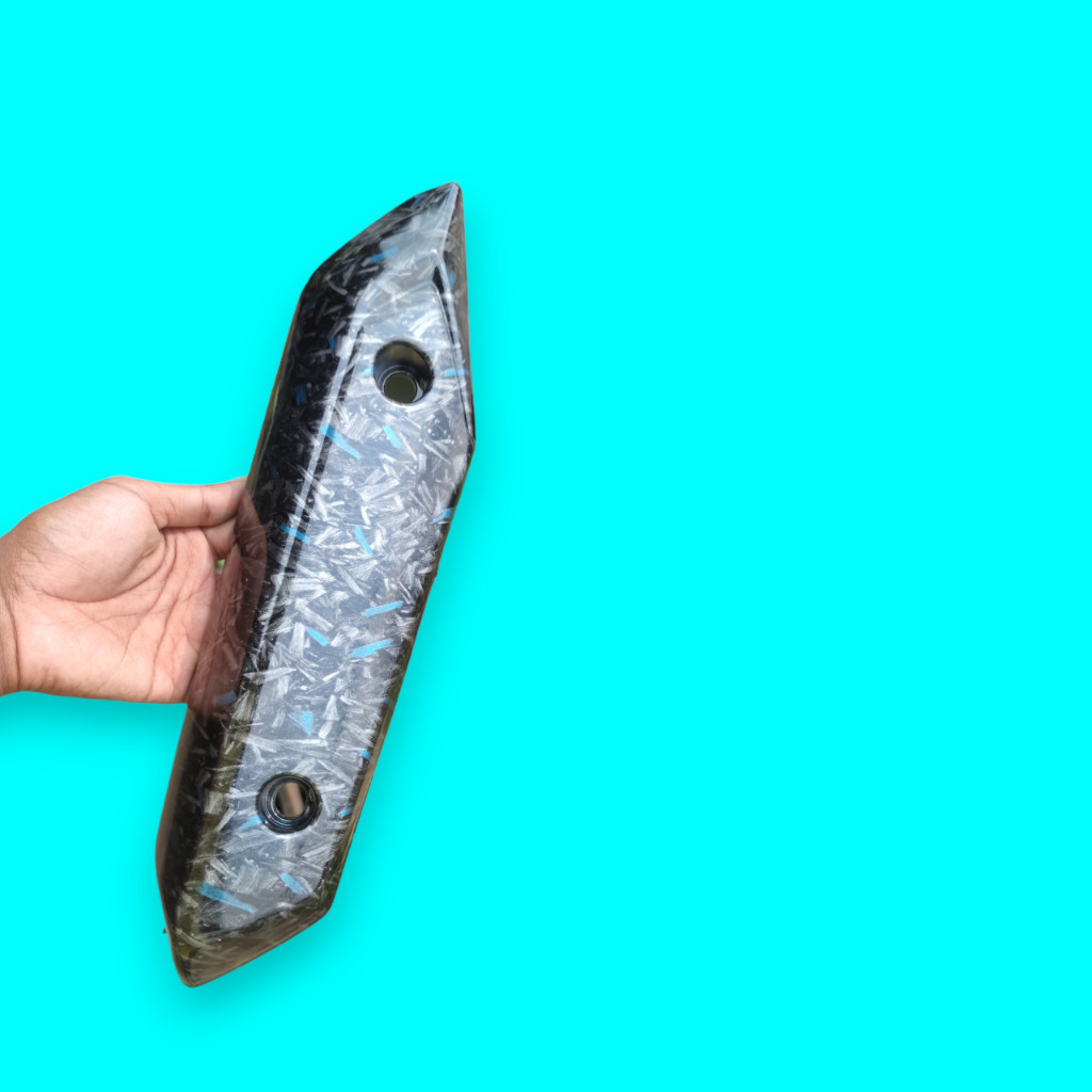 Forged biru tutup tameng knalpot beat fi pgm 2013-2014 sentravariasi