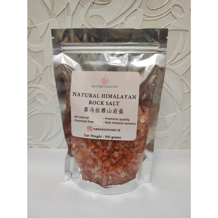 

Spesial Promo -sukron_86 Nature Concept Himalayan Coarse Salt/Garam Himalaya kasar 500 grams