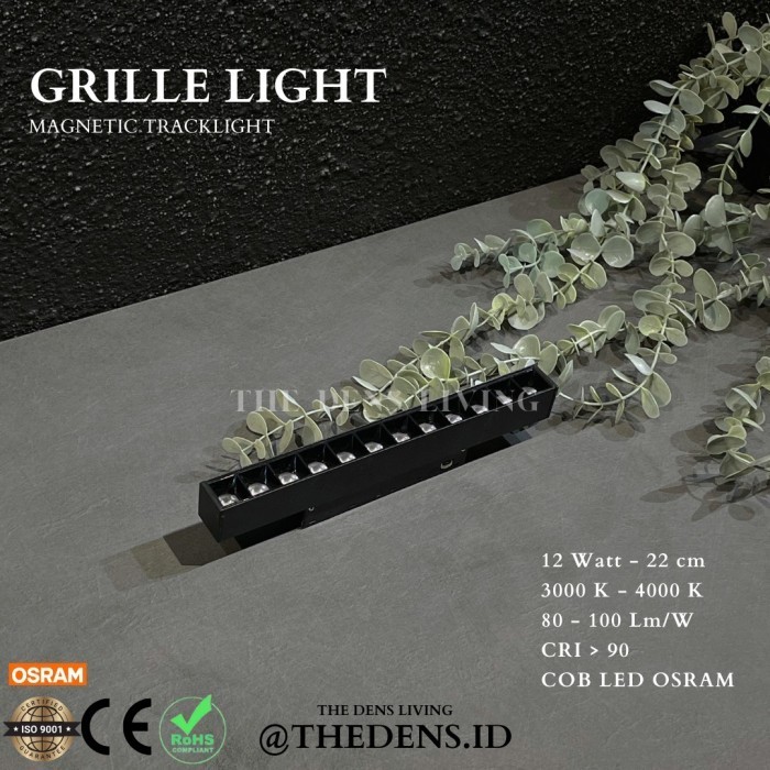 

LED MAGNETIC TRACK LIGHT SYSTEM GRILLE LIGHT - 6W, 3000K