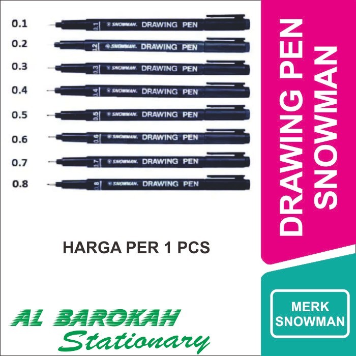 

Drawing Pen Snowman Permanen
