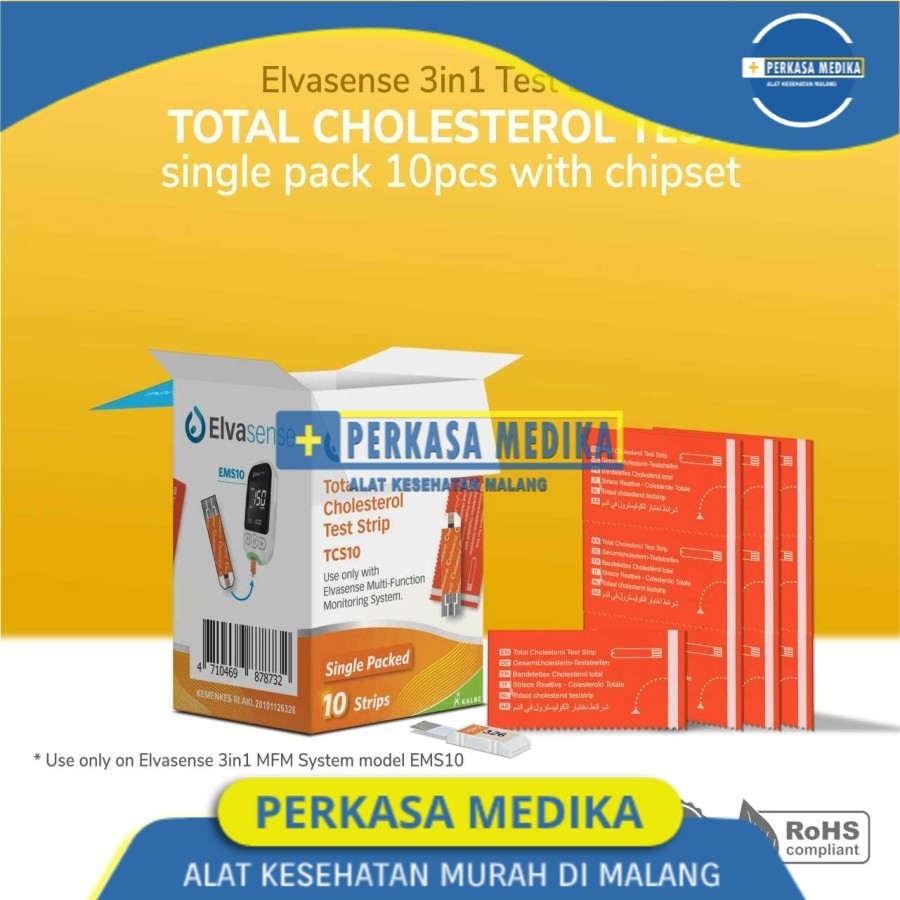 Elvasense Strip Kolestrol - Strip Elvasense Kolestrol - Refil Kolesterol Elvasense GCU