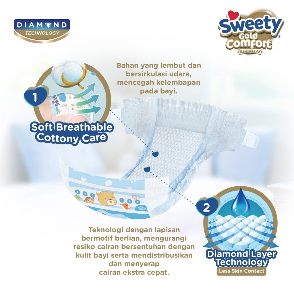 Sweety Popok Gold Comfort - NB 52 x 2-1