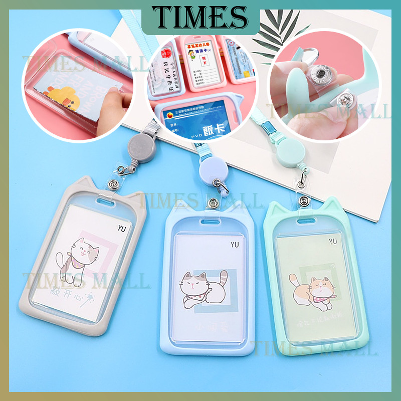 

Holder Gantungan Tali Kartu Akses Kantor/Gantungan Name Tag ID Card Holder/Gantungan Kartu Nama/Karakter Warna Pastel Lanyart Card Holder