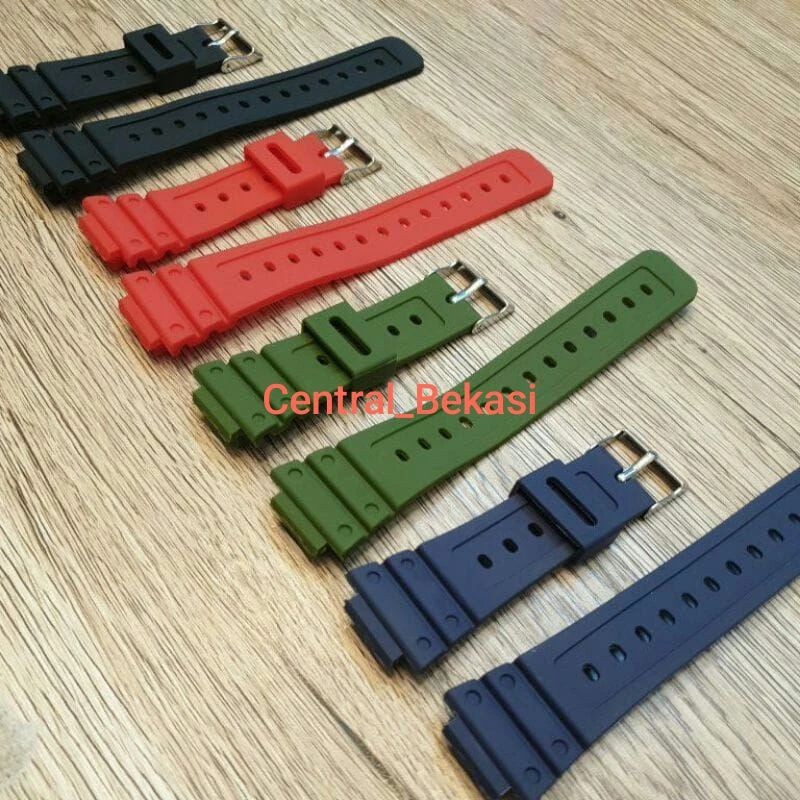 strap tali jam tangan casio gshock DW-5600 hitam Navy Hijau Merah DW5600 DW 5600