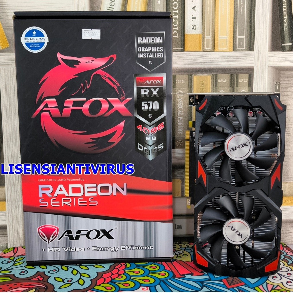 VGA Card VGA AFOX AMD Radeon RX 570 4GB GDDR5 256 Bit Garansi Resmi