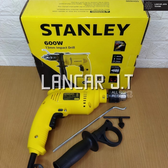 MESIN BOR IMPACT DRILL 13 MM STANLEY SDH600 BOR BETON 13 MM STANLEY