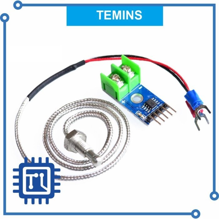 Sensor Suhu Thermocouple type E dan Modul MAX6675