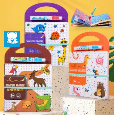 

Ag MAMAME - Magic Water Painting Book Water Magic Book Buku Aktivitas Mengambar Anak Dengan Air Dan