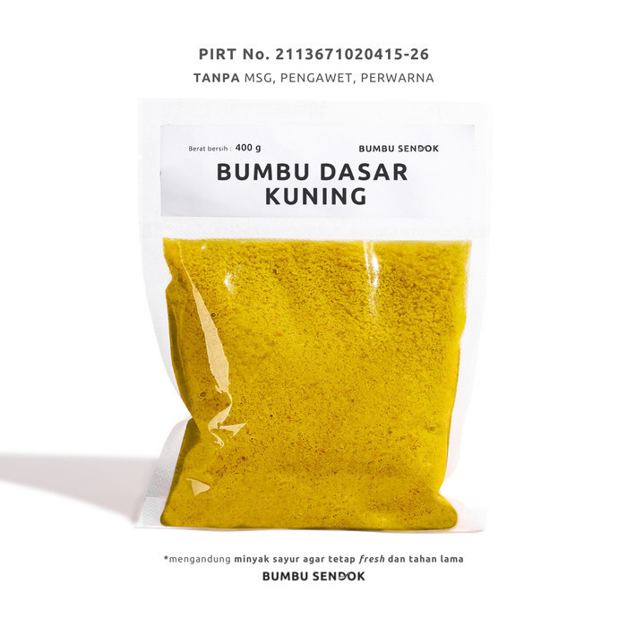 

[Bumbu SIap Pakai] BUMBU SENDOK Refill Bumbu Dasar Kuning - 400gr