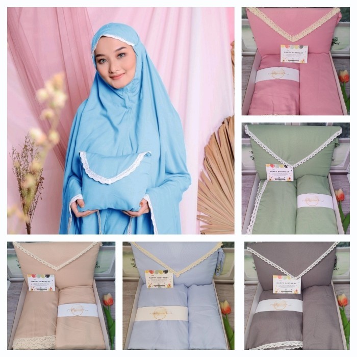 

(NEW) -HAMPERS MUKENA / ALAT SHOLAT / KADO ULANG TAHUN / GRADUATION / LEBARAN - mukena saja, Pink