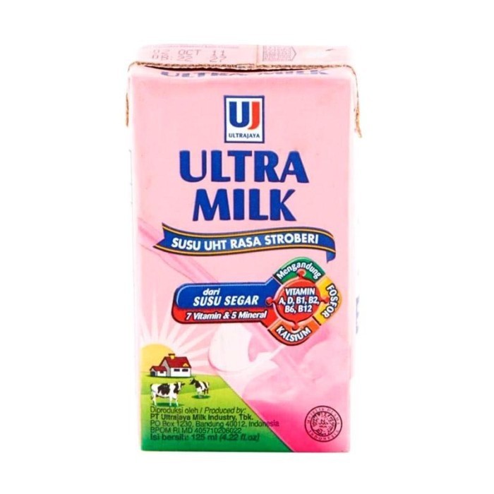 

Susu Ultra Milk UHT 125ml per karton isi 40pcs - Coklat