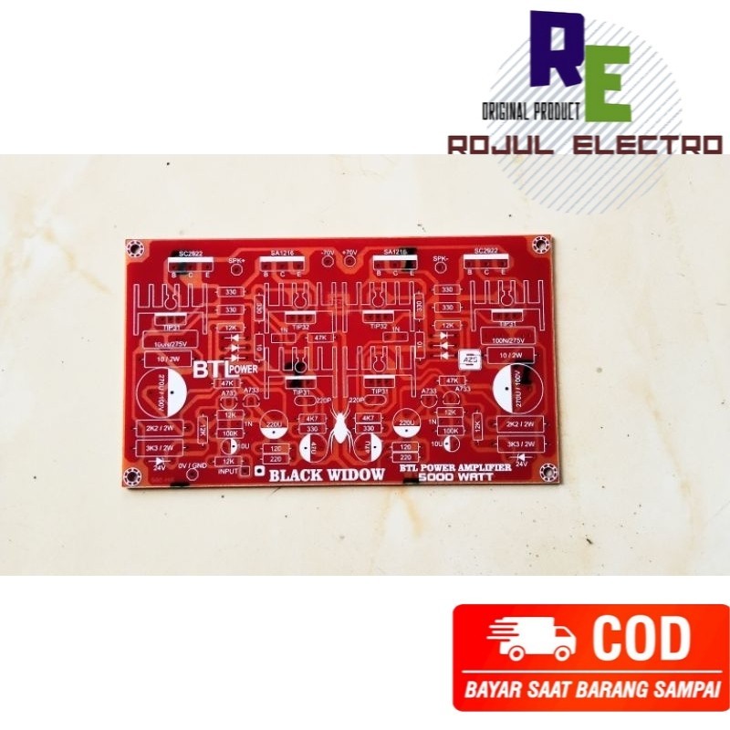 Promo PCB BLACK WIDOW Power SAFARI BTL