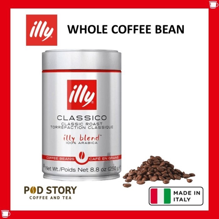 

Tfren99_ Biji Kopi Coffee Bean Premium italia Classico & Itenso 250gr - Classico Roast
