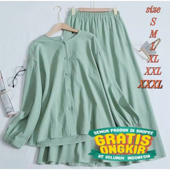 SETELAN AMANDA SETELAN ROK DAN ATASAN WANITA IMPORT DEWASA MODEL TERBARU SETELAN WANITA ROK DAN ATAS