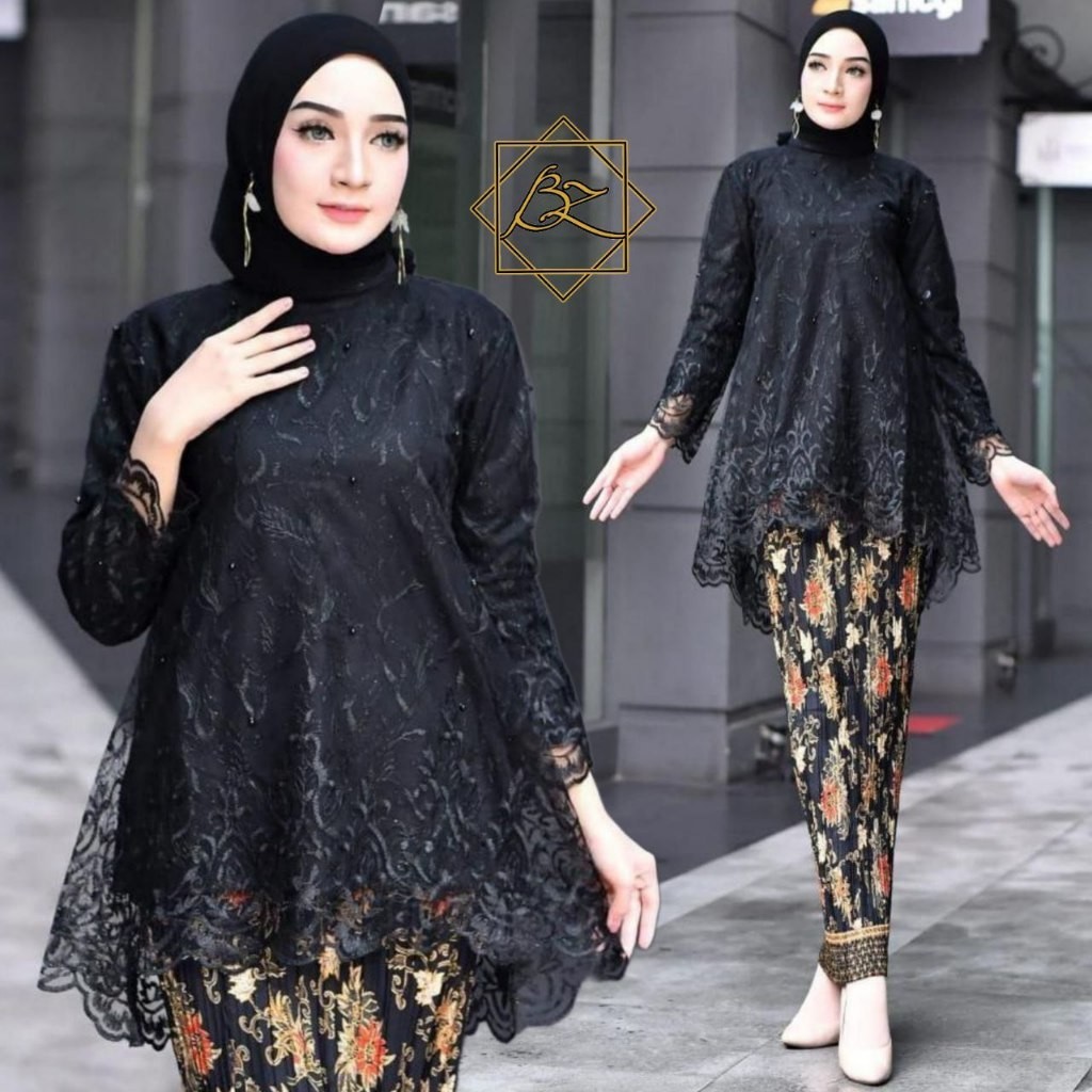 BAZALLERO - SETELAN KEBAYA MODERN RBLOUSE ARKHANZA - KEBAYA WISUDA - BAJU KEBAYA HIJAB - KEBAYA BROK