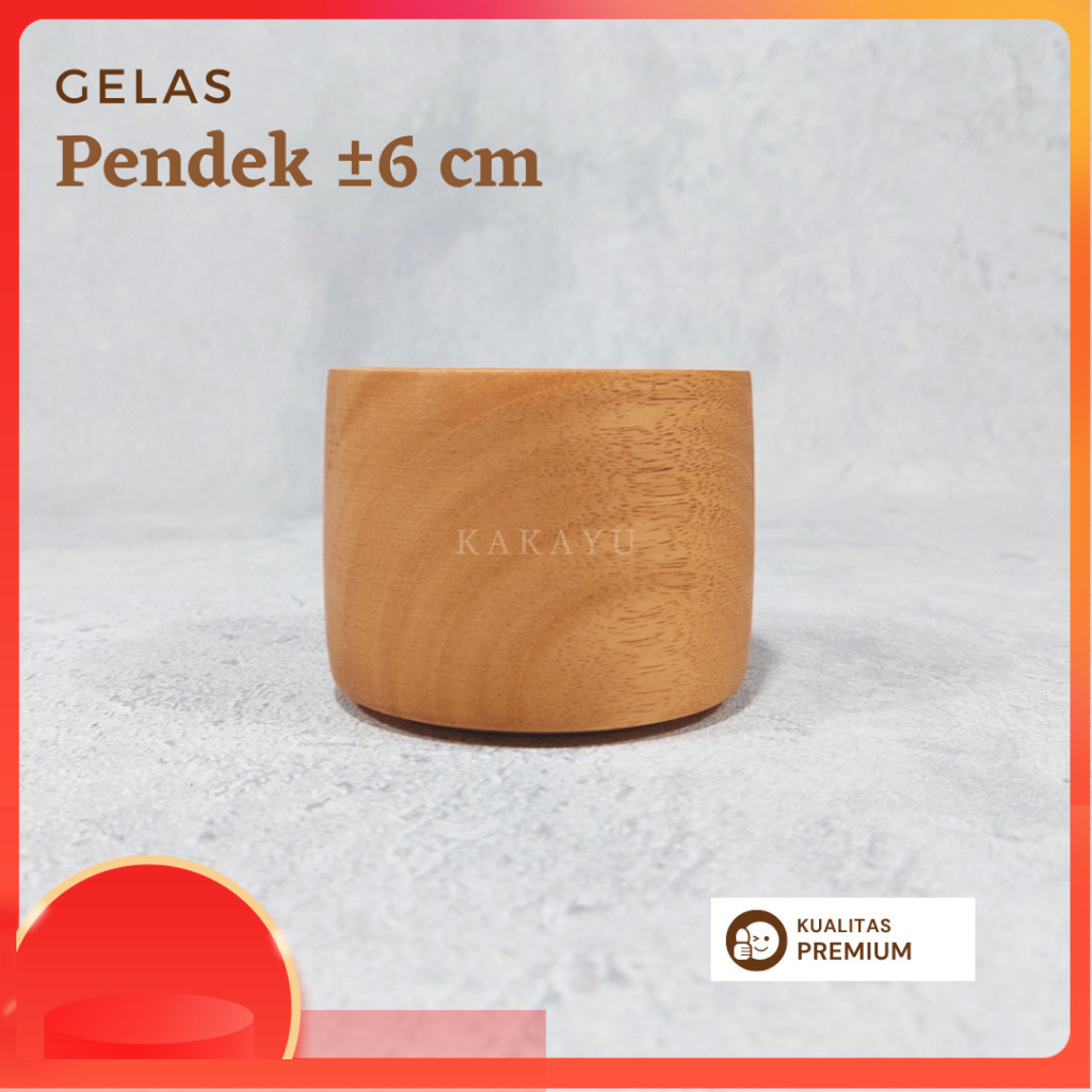 Gelas Kayu Pendek / Custom Nama Gelas Kayu Ukir / Gelas Kayu Estetik Produk Berkualitas
