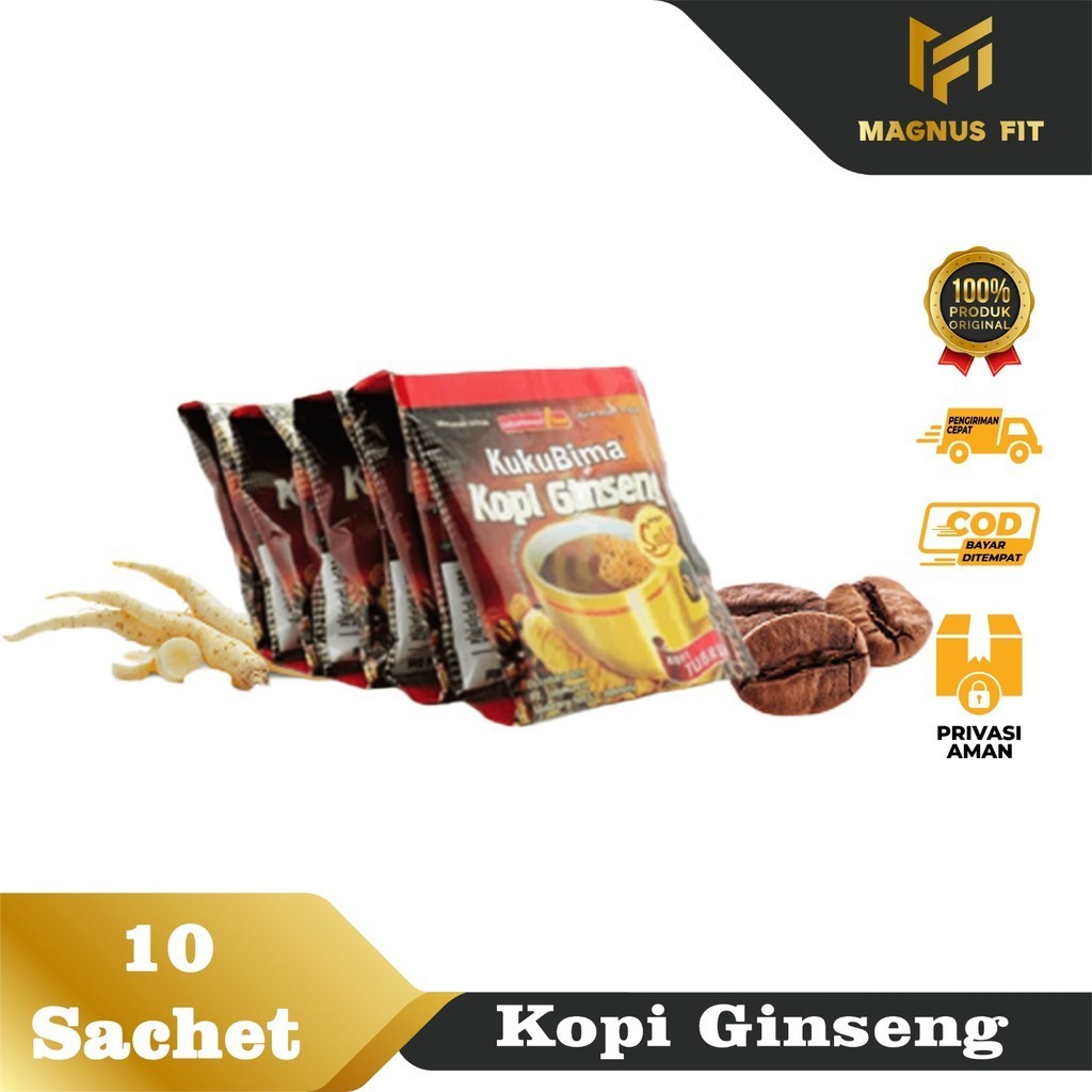 

Kopi Ginseng Kuku Bima 10 sachet - Minuman Hangat, Menyegarkan Badan