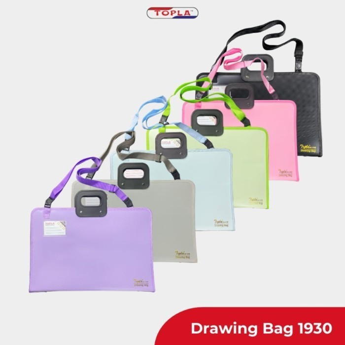 

✨LARIS✨ -TOPLA Drawing Bag 1930 Tas A3/ Tas Buku Gambar/Art Bag/ Portfolio Bag - Lilac