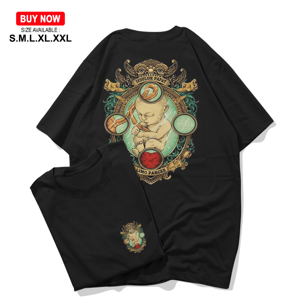 Kaos Jawa Sedulur Papat Kalimo Pancer Baju Budaya Jawa Bali