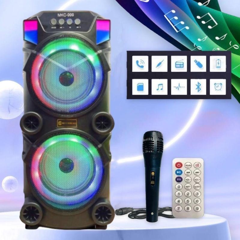 MKC KIMISO Speaker Bluetooth Bass Besar Speaker Bluetooth Portabel MKC 999 6.5 X 2 Inch Super Bass